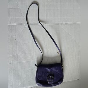 Vintage Coach Soho Small Glove Pleated Leather Crossbody Shoulder Bag (9"×7"×3")